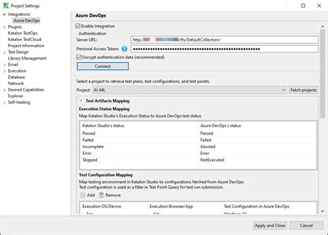 Unable To Integrate With Azure Devops Katalon Studio Katalon Community