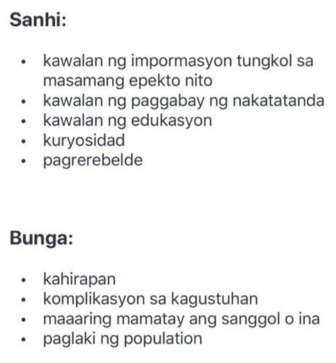 Sanhi Ng Kahirapan Ang Pagbubuntis Ng Maaga Brainly Ph