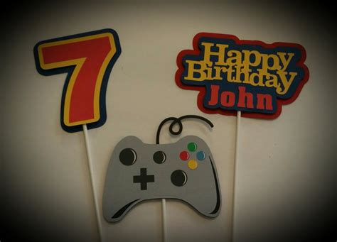 Gamer Birthday Party Birthday Party Centerpiece Sticks Video Game Party