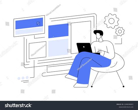 Copy Optimization Abstract Concept Vector Illustration Stock Vector