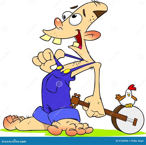 Hillbilly And His Dog Royalty-Free Illustration | CartoonDealer.com ...