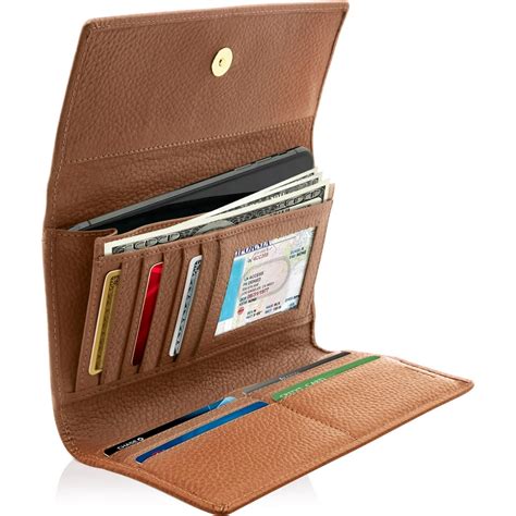 Trifold Clutch Rfid Wallets For Women Large Womens Wallet With Coin