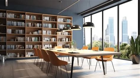 Modern Office Realistic And Relaxation Room Design Background ...