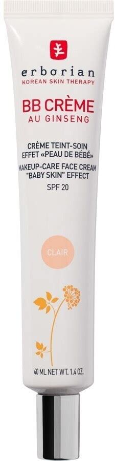 Erborian BB Crème au Ginseng SPF 20 New Formula 15ml Nude ab 15 26 Preisvergleich bei