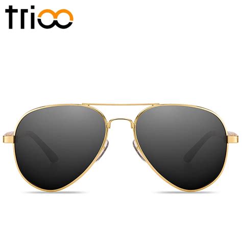 Trioo Men Polarized Sunglasses Driving Anti Glare Shades Aluminium