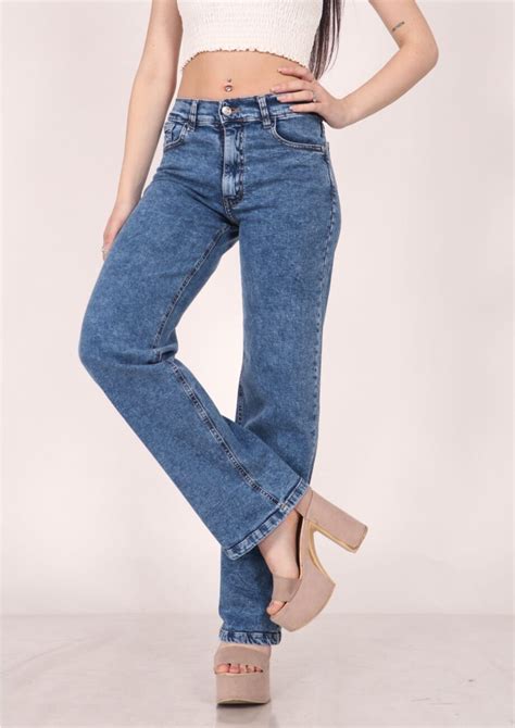 Wide Leg Elastizado Ruedo Normal B Ludenim JEANS POR MAYOR