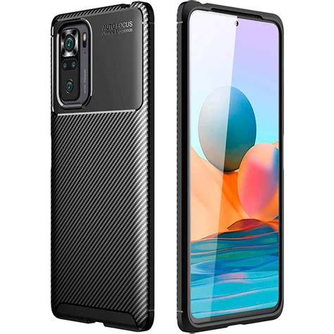 Capa Xiaomi Redmi Note 10 Redmi Note 10S Super Carbon Silicone