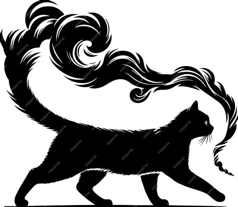 Premium Vector | Cat smokey runnig Silhouette Vector Images