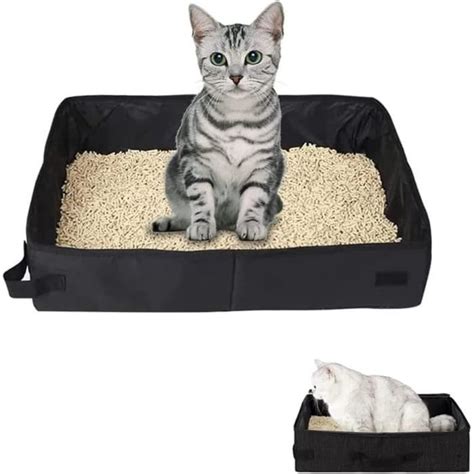 Bcook Litière Portable pour Chats litière Pliable légère Souple et