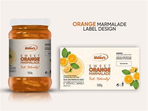 Orange Marmalade Label Design By Shakhawat Hosain On Dribbble