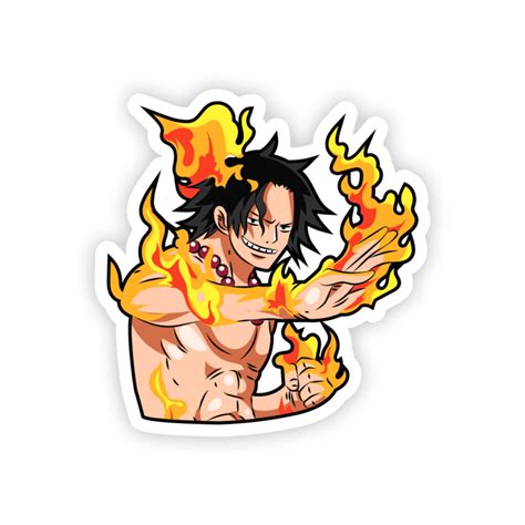 One Piece Portgaz D Ace Stickermirchi