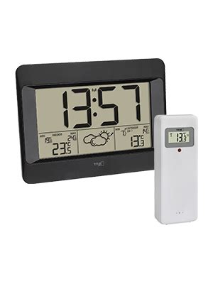 TFA Dostmann Funk Wetterstation Zeno 35 1163 01 Digitale Funk Wanduhr