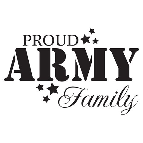 Proud Army Family Wall Quotes™ Decal | WallQuotes.com