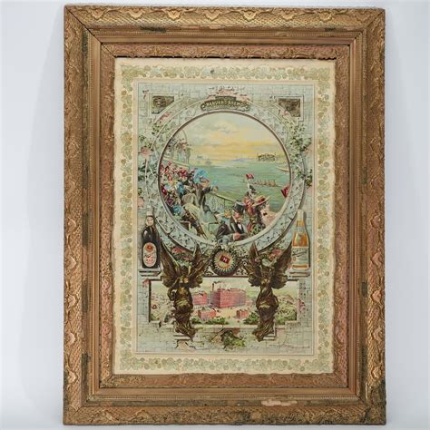 Lot Detail Harvard Brewing Factory Nautical Nude Scene Pre Proh Chromolithograph Rare