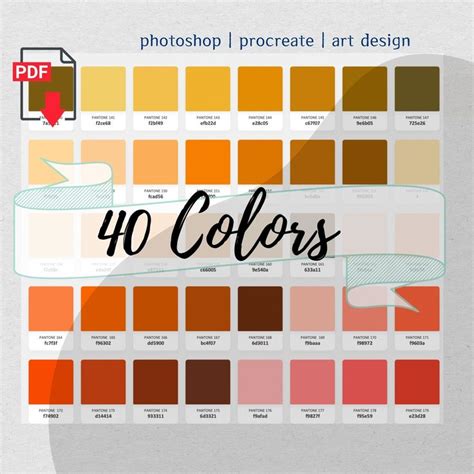 color palette swatches  hex code instant  procreate