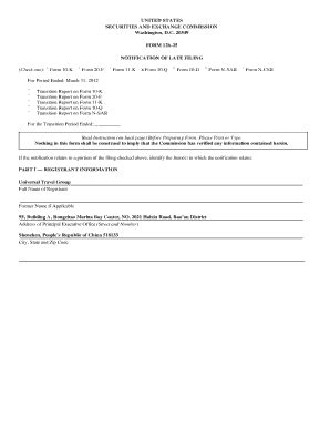 Fillable Online 20549 FORM 12b 25 NOTIFICATION OF LATE FILING Check