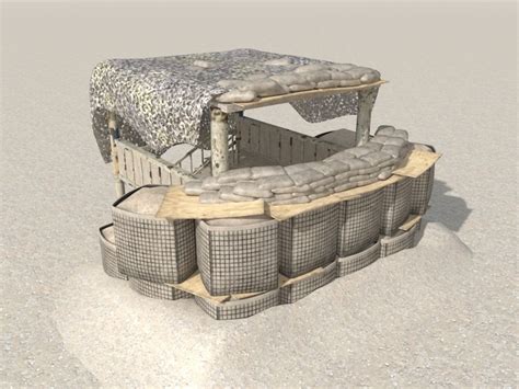 3d outpost military model