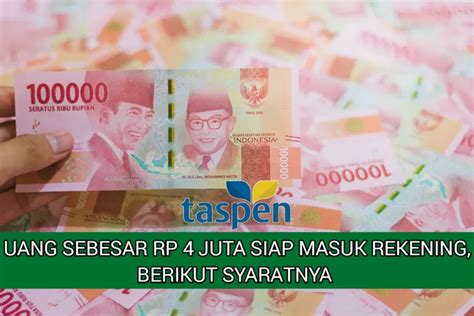 Taspen Siap Luncurkan Uang Sebesar Rp 4 Juta Ke Rekening Pensiunan PNS