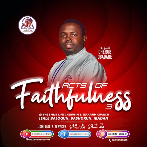 The Acts Of Faithfulness Part 3 Messages