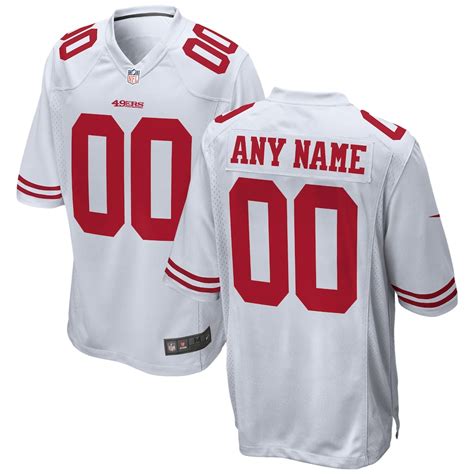 Mens Nike White San Francisco 49ers 2018 Custom Game Jersey