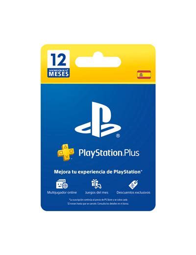 Tarjeta de Suscripción PlayStation Plus 12 meses Accesorios Los