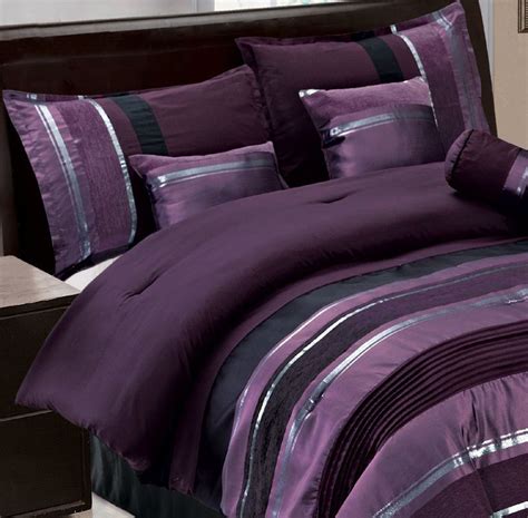 Purple Comforter Set King Royal Velvet Fenice 4 Pc Jacquard Comforter