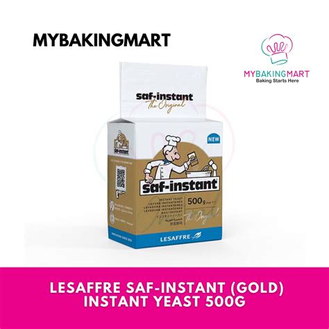 Mybakingmart Lesaffre Saf Instant Gold Instant Yeast Halal Ragi Yis 500g Exp 12122024