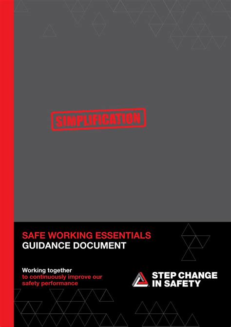 PDF SAFE WORKING ESSENTIALS GUIDANCE DOCUMENT Guidance SAFE