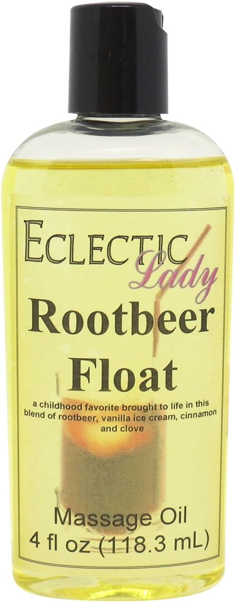 Rootbeer Float Massage Oil 4 Oz With Sweet Almond Oil And Jojoba Oil Preservative