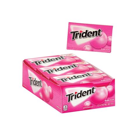 Trident Bubblegum Sugar Free Gum 12 Packs Ehavene