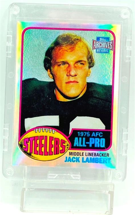 Vintage Topps Archives Reserve Afc Jack Lambert Rookie Card