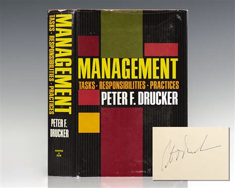 Management Tasks Responsibilities Practices By Drucker Peter F