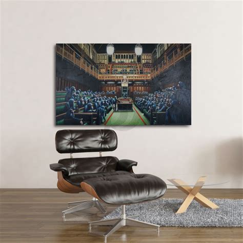 Banksy Devolved Parliament Hand Painted Reproduction