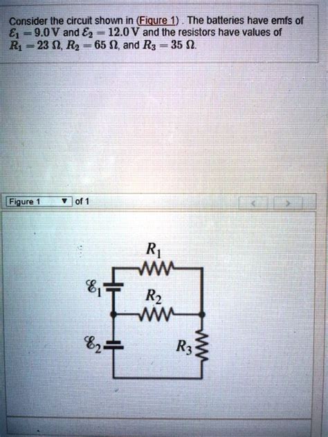 Solved Consider The Circuit Shown In Figure The Batteries Have