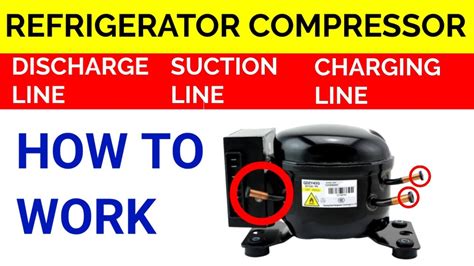 Refrigerator Compressor Discharge Line Suction Line And Charging Line