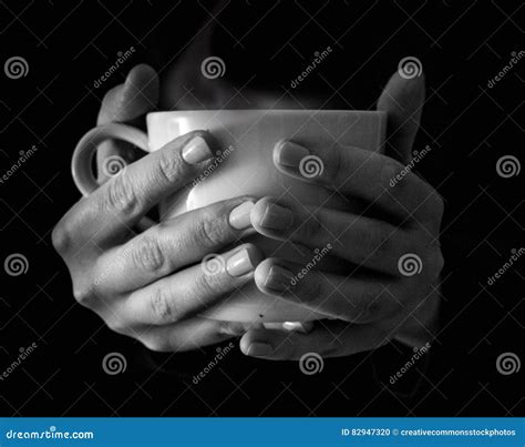 Woman Holding Hot Cup Picture Image