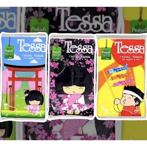 Jual Cod Tisu Tissue Tessa Facial Lembar Travel Pack Tisu Wajah