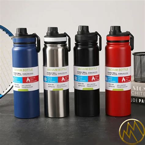 800ml Double Wall Vacuum Insulated 304 Stainless Steel Hot And Cold Sport Water Bottle Daraz