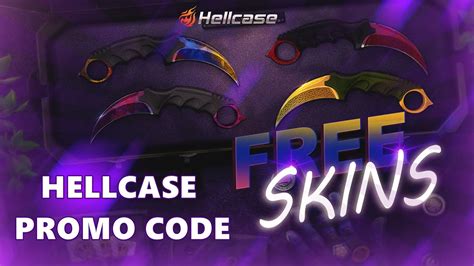 Free Cs Skins Giveaway Hellcase Promo Code Youtube