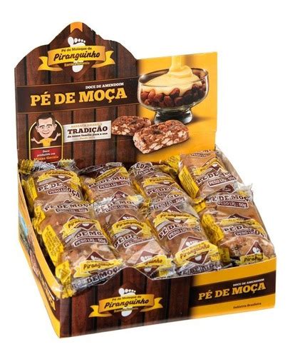 Kit Chocomoça Pé De Moça E Pé De Moleque Piranguinho 35 Unid Frete grátis