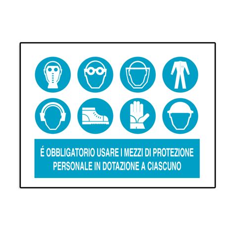 Cartello E Obbligatorio Usare I Mezzi Di Protezione New Firm 19