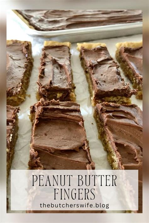 Peanut Butter Fingers Recipe In 2024 Sweet Snacks Peanut Butter Fingers Cookie Bar Recipes