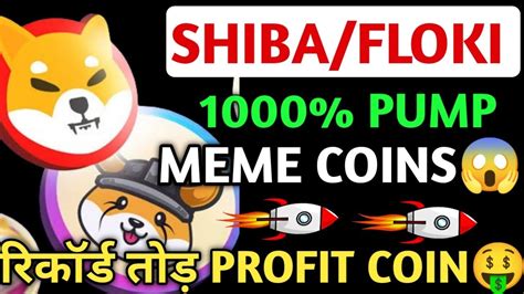 Shiba Inufloki या😱1000 Profit🤑कौन सा Meme Coin🔥रिकॉर्डतोड़ धमाका