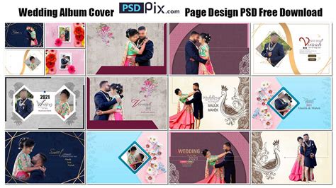 Wedding Album Cover Page Design Psd Free Download Psdpix