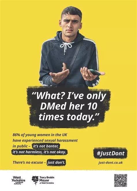 New Just Don T Campaign To Stop Men Harassing Women With Inappropriate