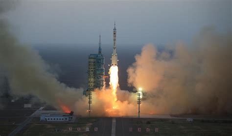 China Launches Shenzhou Crewed Spacecraft Spacenews