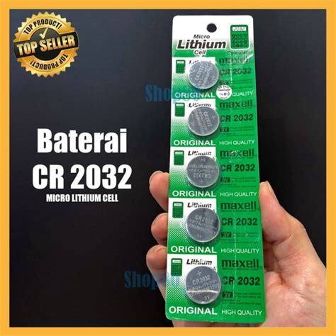 Jual Baterai Coin CR2032 3V Lithium Battery CR 2032 Batere Koin Kancing