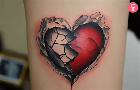 broken heart tattoo  unique designs  heal  move