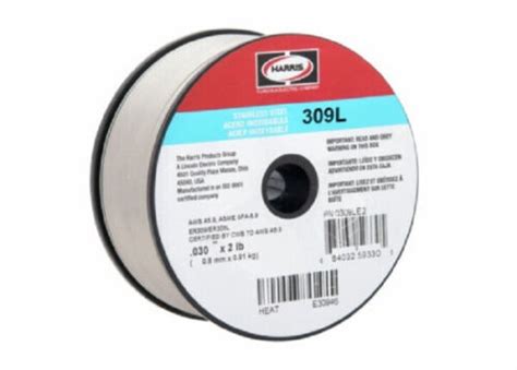 Harris 309l Stainless Steel Mig Wire 2 Lb Spool 0030 Or 0035