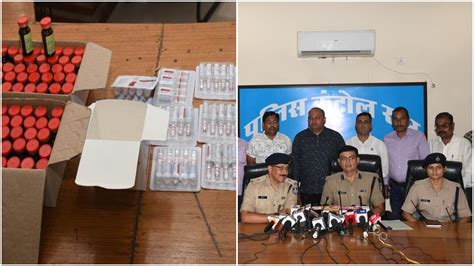 Jabalpur News फार्मा संचालक के ठिकाने पर पुलिस की रेड जबलपुर में नशीले इंजेक्शन का जखीरा बरामद